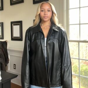 Architect Men’s Black Leather Jacket